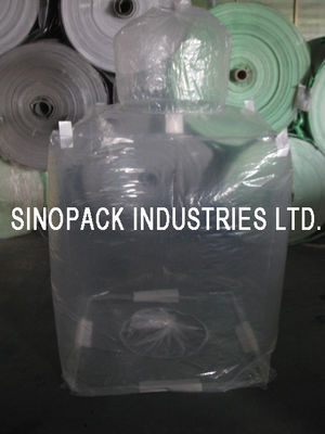 কেনা LLDPE/LDPE-এর স্বচ্ছ 3mil 6mil পুরুত্ব ফর্ম ফিট PE বিগ ব্যাগ লাইনার online manufacture